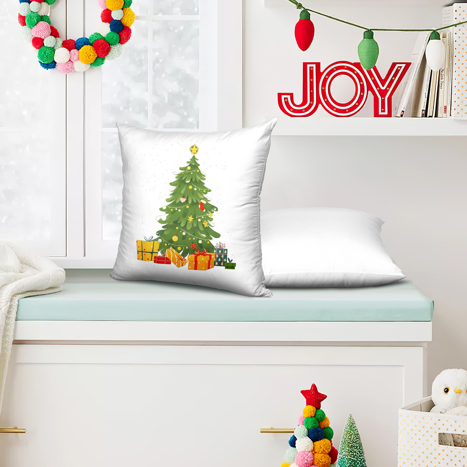 Pillow Cover Sublimation - 4 sztuki białych poszewek na poduszki