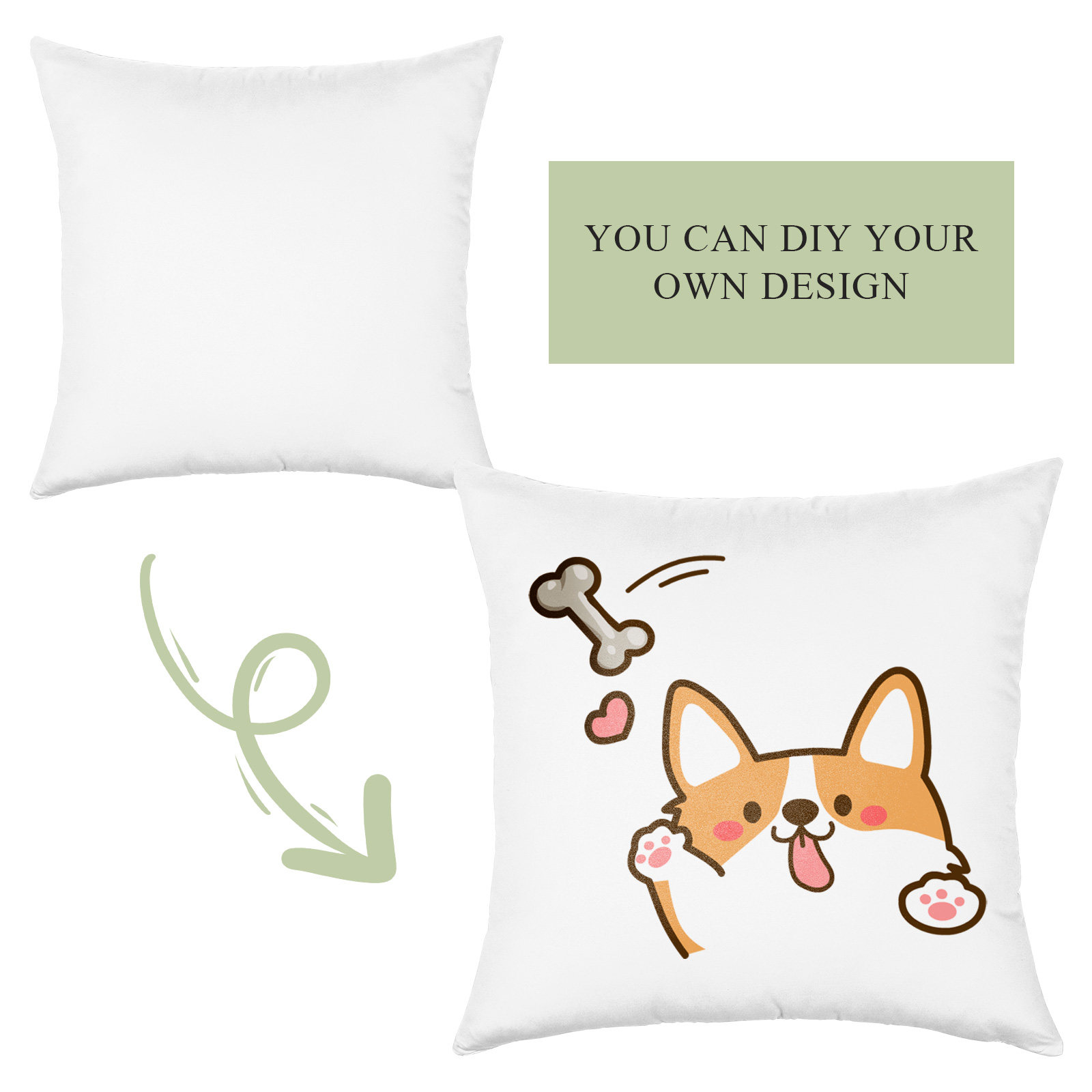 4 sztuki białych poszewek na p – Pillow Cover Sublimation recenzja i cena